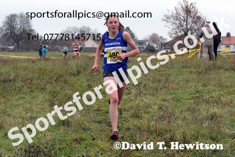 Womens under-17s and under-20s, 2021 North Eastern Cross Country Championships, Sedgefield. Photo: David T. Hewitson/Sports for All Pics